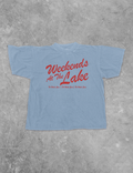 Underground Original Design: Weekends At The Lake, Summer Boxy Cotton T-Shirt